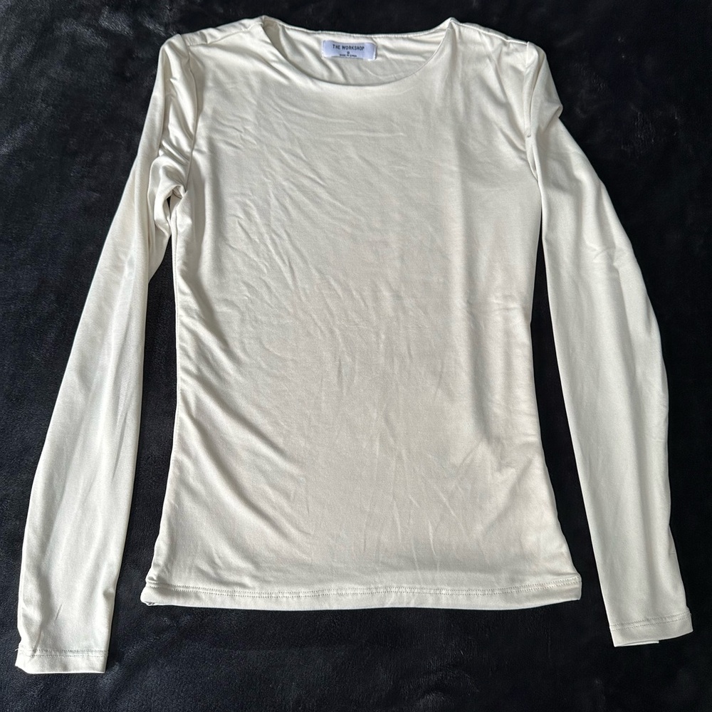 Women's Ivory Long Sleeve Top